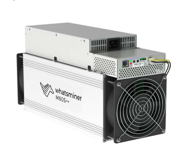 Whatsminer M60s++, MicroBT- Bitcoin Miner 